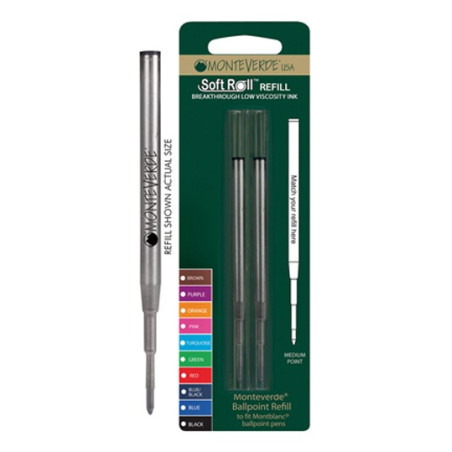 Refill MontBlanc sfera M nero 2pz Monteverde