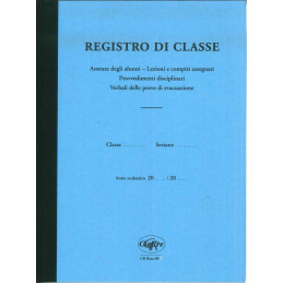 Registro di classe 8 ore 6 giorni scuole medie e superiori
