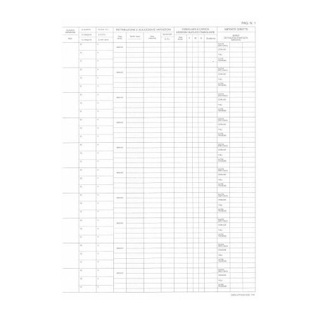 Registro libro matricola