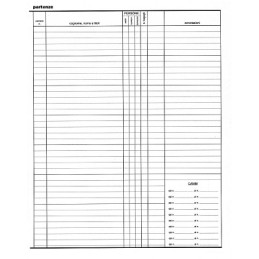 Registro presenze arrivi e partenze 47 pagine