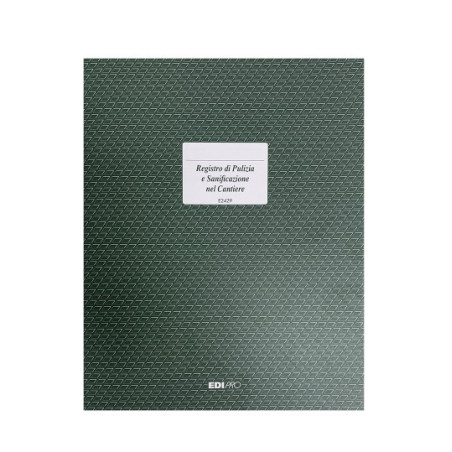 Registro Sanificazione specifico per Cantieri