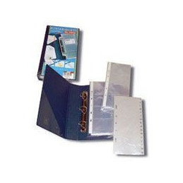 Ricambio rubrica porta biglietti visita A5 con anelli