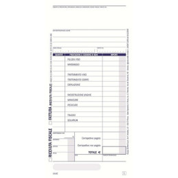 Ricevuta Fiscale / Fatture Centri Estetici 50x2 copie