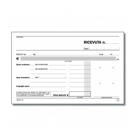 Ricevute di condominio 2c (offerta)