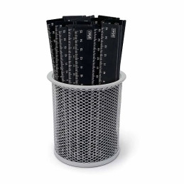 Righello in alluminio cm.15 nero satinato