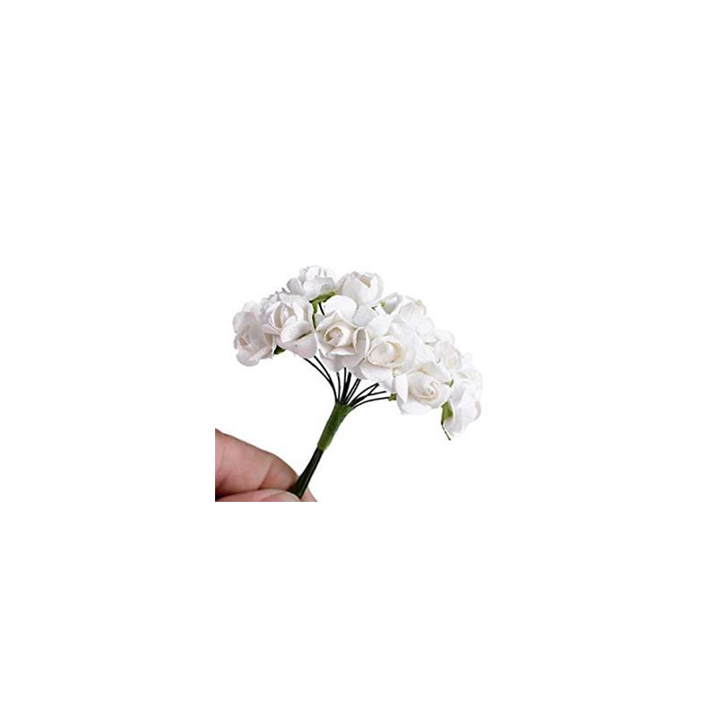 Rosa in carta bianca per bomboniere