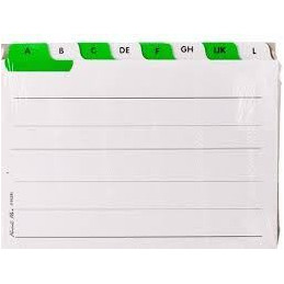 Rubrica per schedari 24bx17h