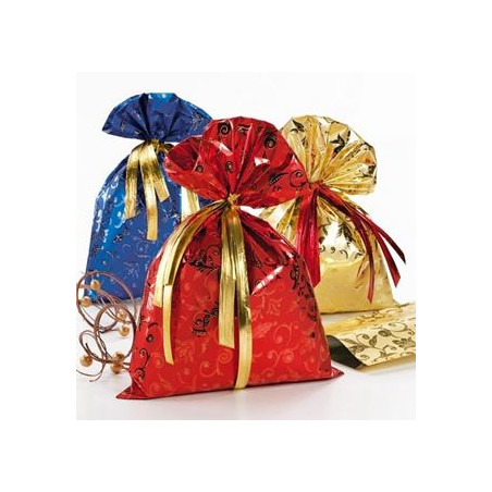 Sacchetti Metal fantasia natalizia 35x50 50pz