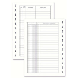 Scadenzario A5 spiralato effetti passivi gen-dic. 8pg/mese