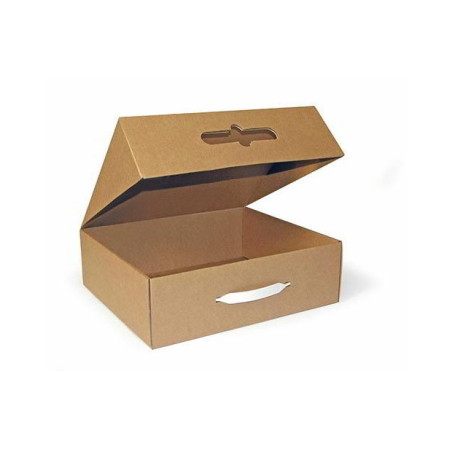 Scatola archivio con coperchio con maniglia