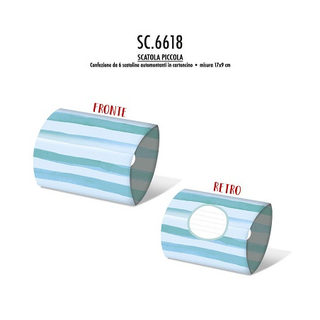 Scatole a striscie 6pz