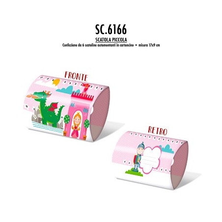 Scatole principesse 6pz