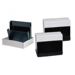 Schedario in plastica 14,8hX21b. capacità 150sk