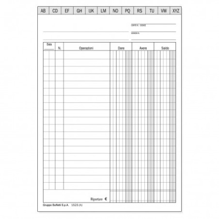 Schede D/A/S 12b.x17h. 100pz