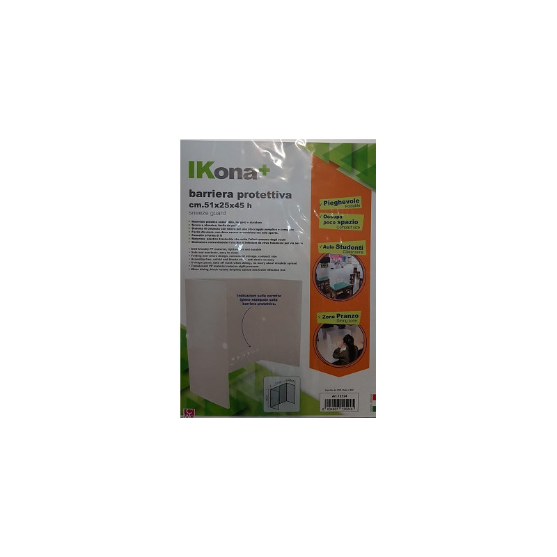 Schermo di protezione /barriera cm. 51x25x45h