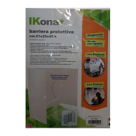 Schermo di protezione /barriera cm. 51x25x45h