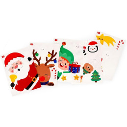 Set di 70 adesivi Natalizi elettrostatici per finestra Legami