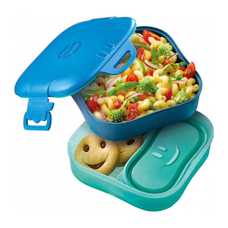 Set pappa lunch box 3 in 1 blu Maped