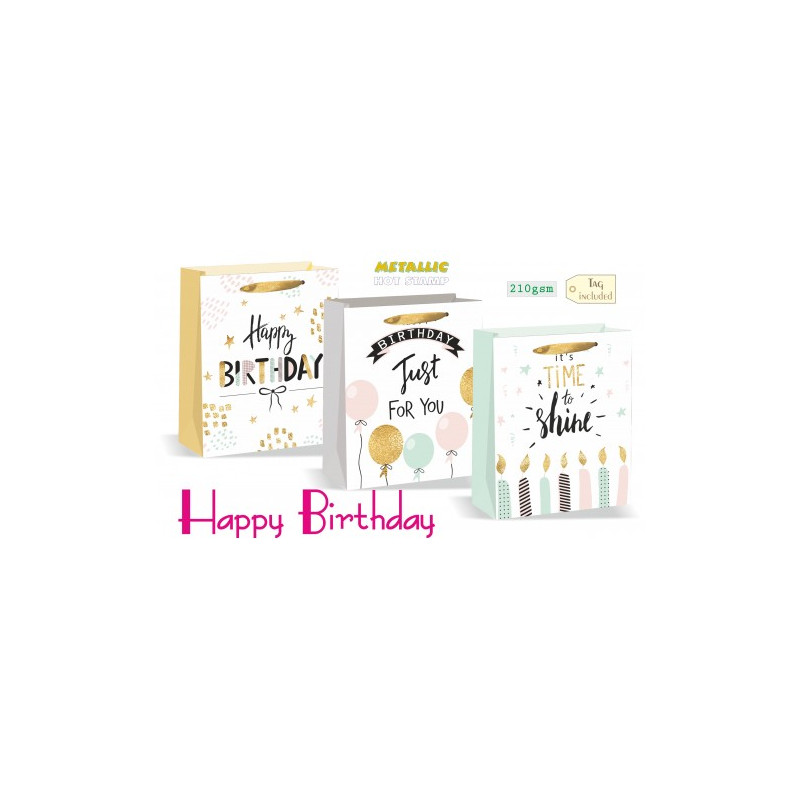 Shopper happy birthday 26x32x12