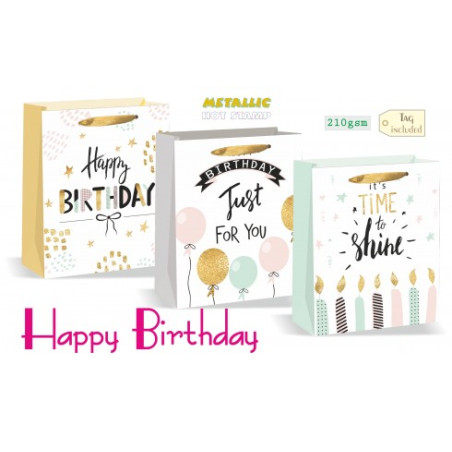 Shopper happy birthday 26x32x12