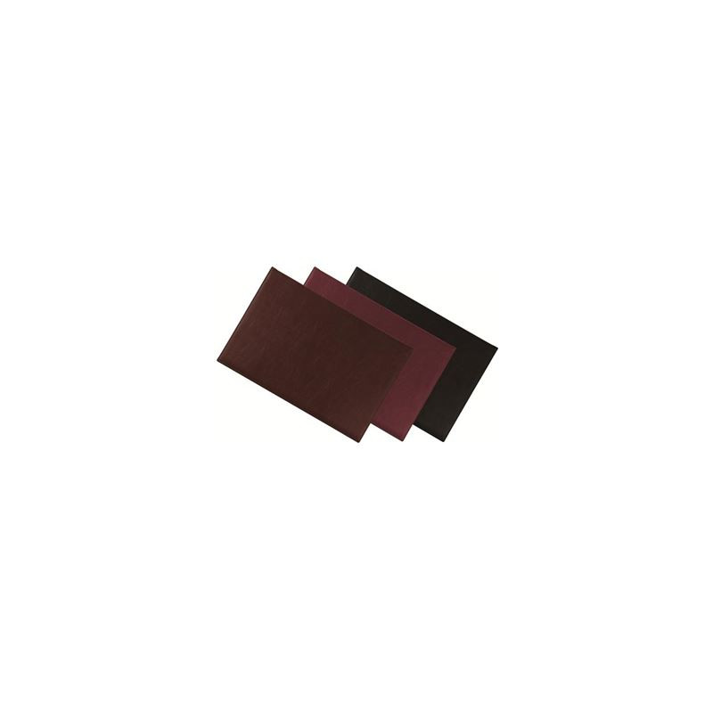 Sottomano doppio similpelle nero 48x32