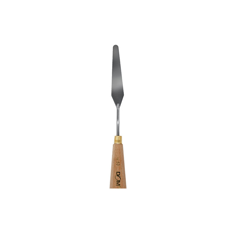 Spatola in metallo impugnatura legno per pittura n.53 126x16mm