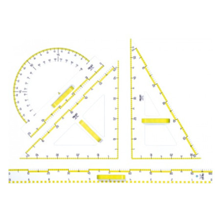 Squadra per lavagna 60x45°