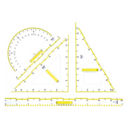 Squadra per lavagna 60x60°