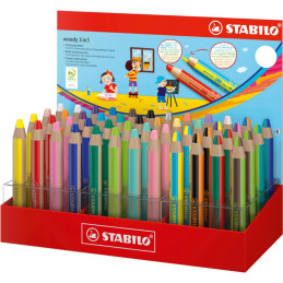 Stabilo woody 3 in 1 Matita colorata, pastello a cera, acquerello