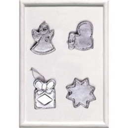 Stampo forme Natale 13x19 4pz