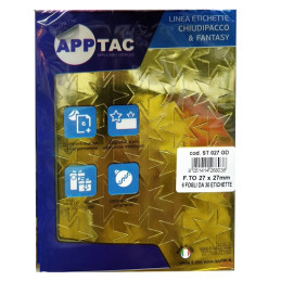 Stelline adesive 27x27 ORO in busta