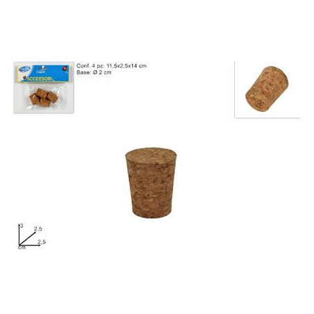 Tappi di sughero 4pz