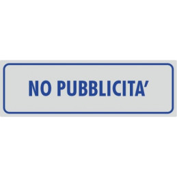 Targhette adesive  no pubblicità