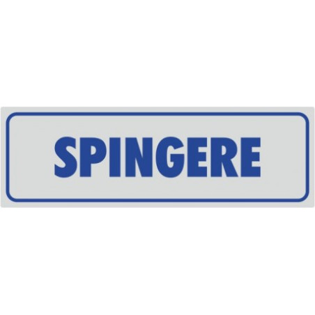 Targhette adesive spingere