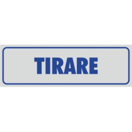 Targhette adesive tirare