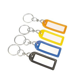 Targhette Portachiavi in plastica 6pz