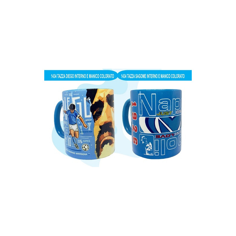 Tazza Napoli ( manico e interno colorato) Napolimania