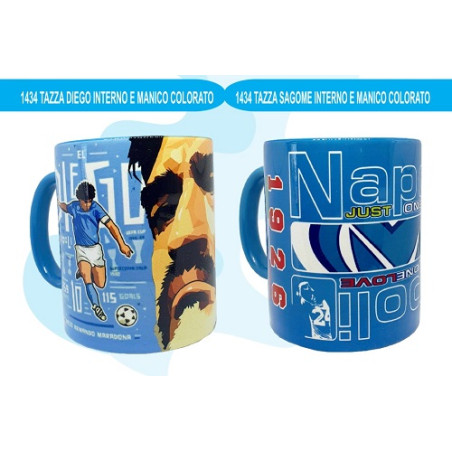 Tazza Napoli ( manico e interno colorato) Napolimania