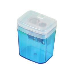 Temperamatite con serbatoio e tappo a scatto 2 fori metallo