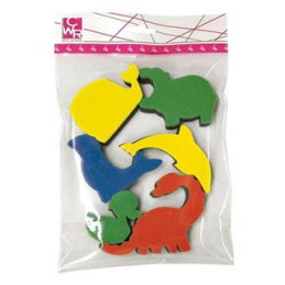 Timbri spugna 6pz soggetti animali