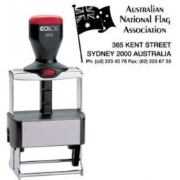 Timbro colop con piastra in metallo 2600 58X37