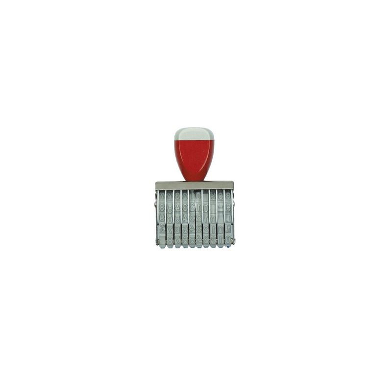 Timbro Numeratore 7mm 8 colonne cod.0708 manuale