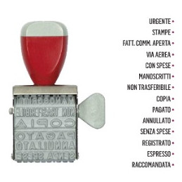 Timbro Polinomio manuale 5mm