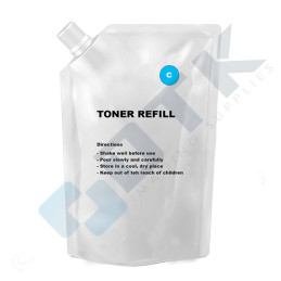 Toner RICARICA per Ricoh Aficio MP C2030 C2050  C2530 C2550 ciano 215gr. CON CHIP
