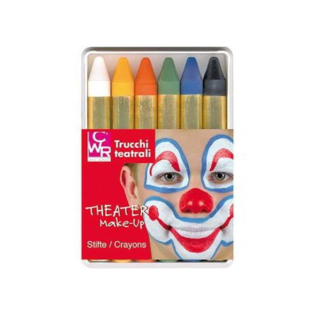 Trucco viso Make up 6 pastelli assortiti ,non tossico di facile rimozione