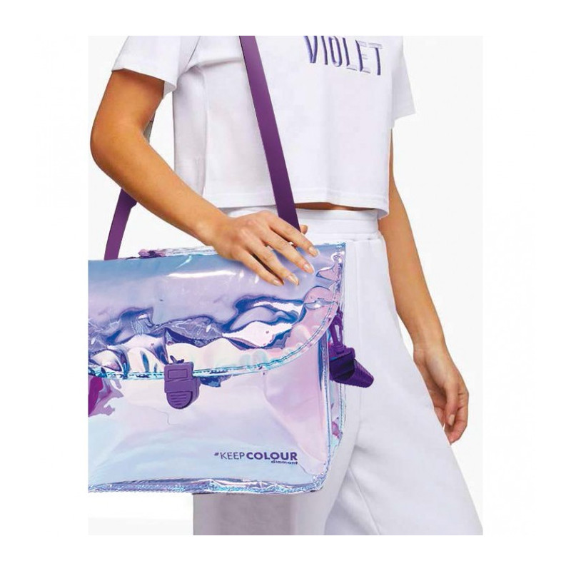 Valigetta cartella iridescente