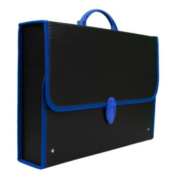 Valigetta Cartella polionda Balmar fine-tex nera 1 ch. 28x40x8