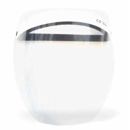 Visiera per Protezione Facciale con certificazione CE. Realizzata al fine di una prima protezione da schizzi di vari liquidi.PET