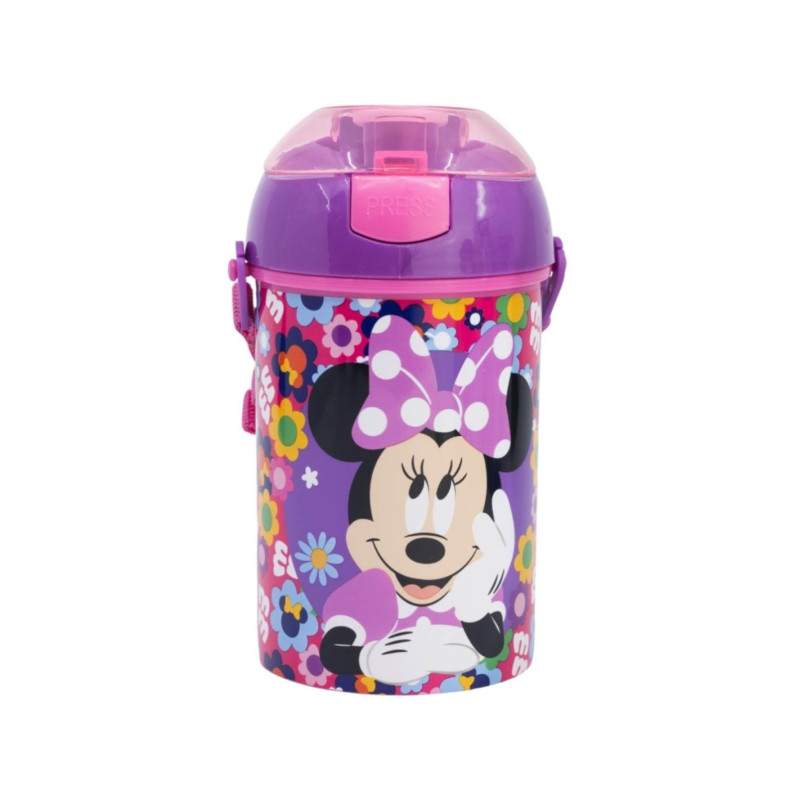 Borraccia in plastica Minnie con tracolla