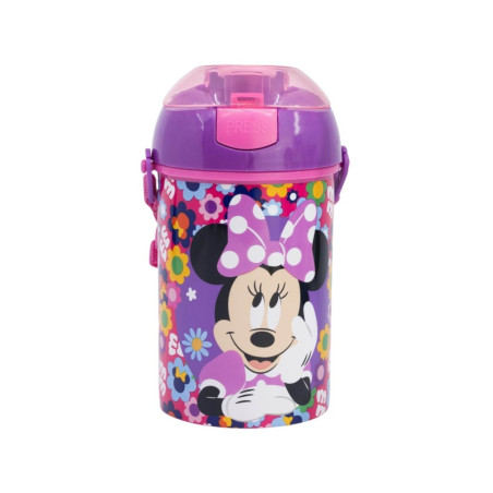Borraccia in plastica Minnie con tracolla